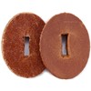 Water Buffalo Leather Handle Washers - Oval Shape - (1.30