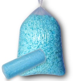 NiceLady 30lbs Shredded Memory Foam Bean Bag Filler with Added Gel Particles - Soft & Convenient for Couch Cushions, Dog Beds, Arts & Crafts (Blue,6 * 5 LBS