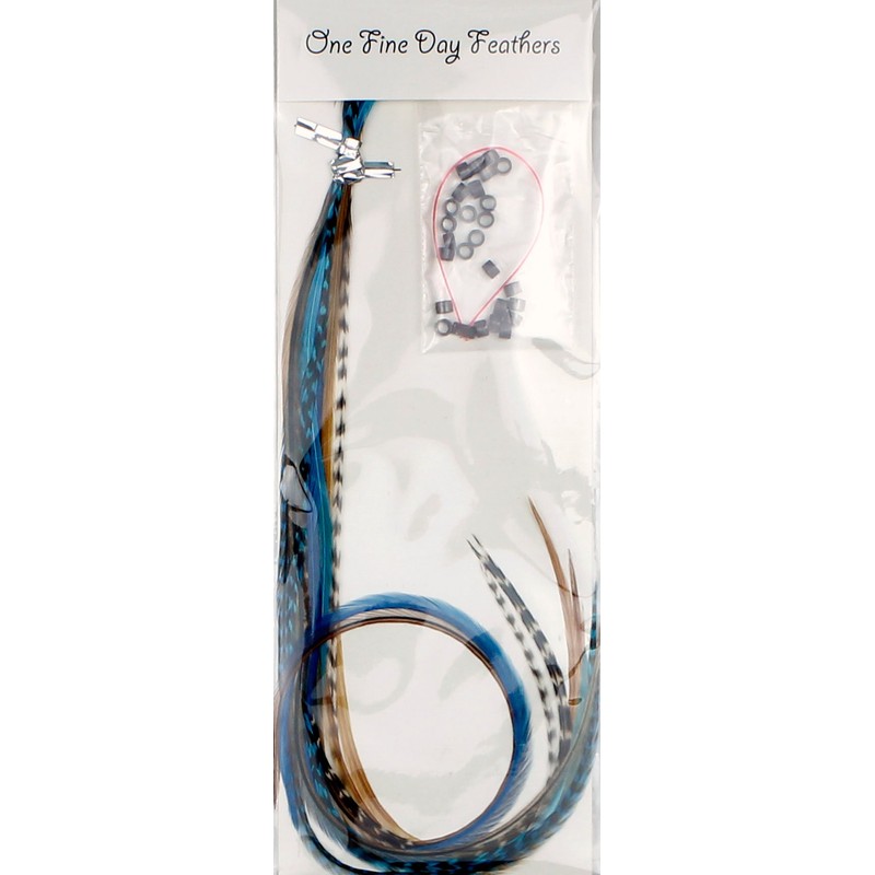 10 XXL LONG 11-13 inch (28-33cm) Real Feather Hair Extensions