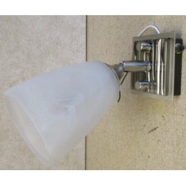 N/A RV Luminaire Multi Directional Swivel 12V Light Fixture - Frosted Lamp Shade