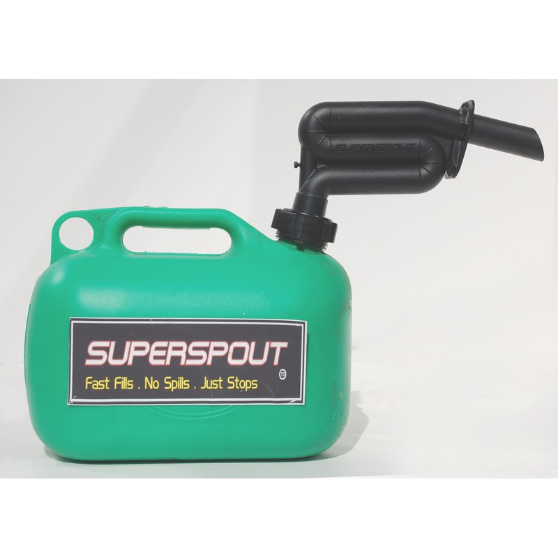 Superspout automatic fuel can spout