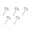 Hithop 5-Pack Clear Bioflex Flat Top Nose Ring Bone Retainers