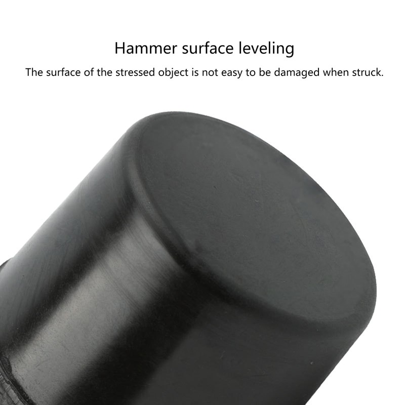 Durable Rubber Mallet Tool with Handle Essential Hammer for Radiators