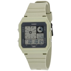 CASIO DIGITAL PLAYFUL LED, W/TIME, ALARM, S/W, WR GREEN RESIN BAND