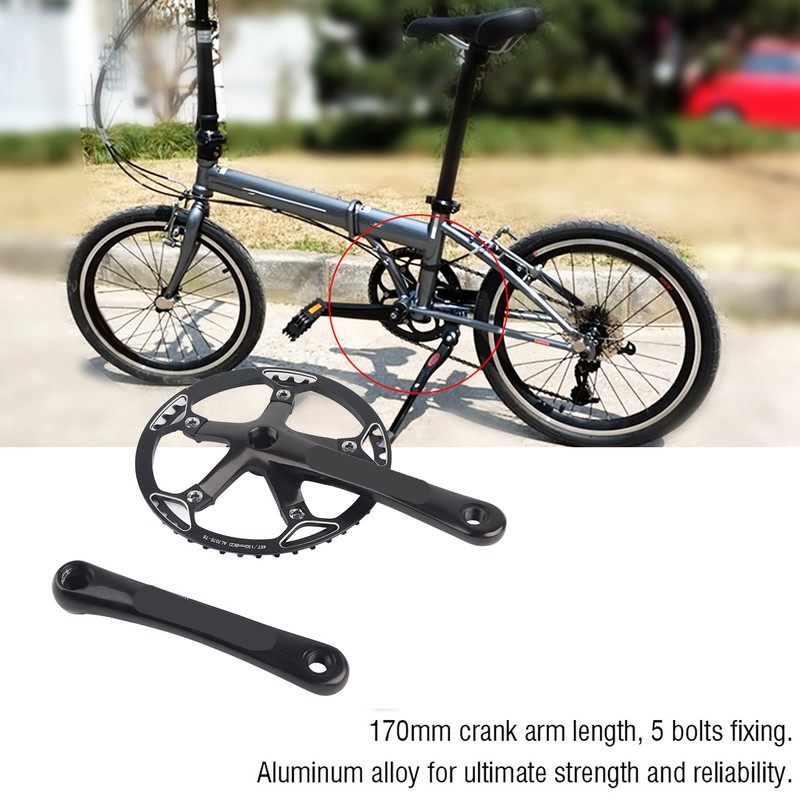 Meijun Bike Crankset 170mm Bicycle Chainwheel Chain Ring Set 45T