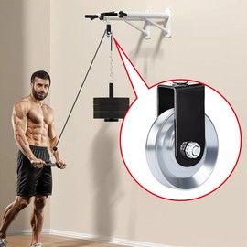 Nisorpa 4pcs Universal 88mm Aluminium Alloy Bearing Pulley Wheel Cable for Cable Machine Gym Equipment Part