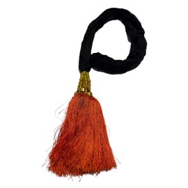 Women's Patiala Shahi Paranda/Parandi Traditional Hair Accessory Braid Tassles Hair Extension Choti (Orange)