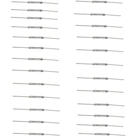 HeyNana 25pcs Magnetic Reed Switch Normally Open N/O Glass Reed Relay Induction Switch