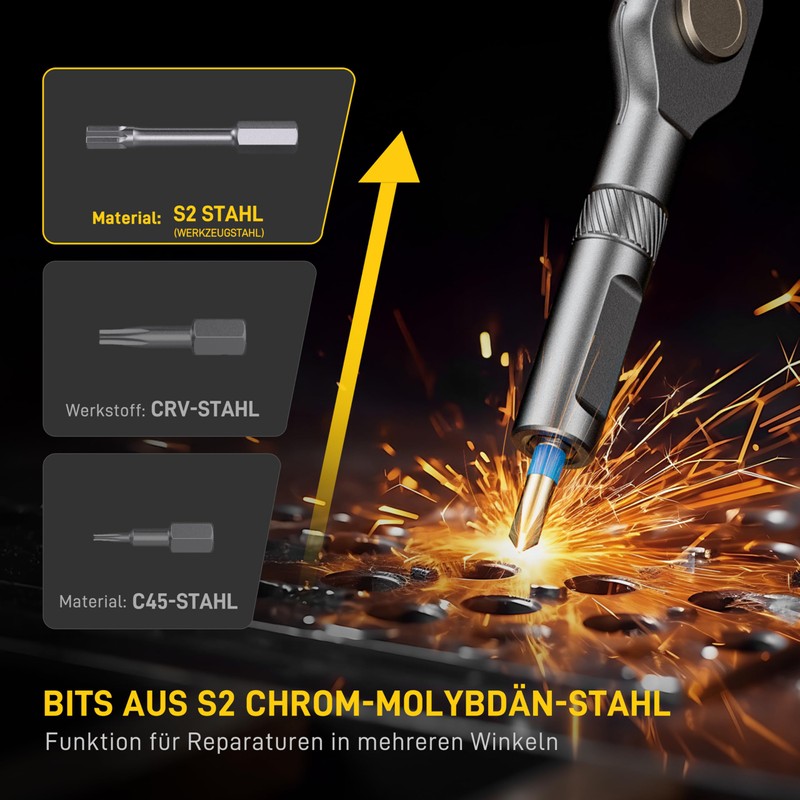 42 in 1 Screwdriver Set with Magnet, DIY Ratchet Screwdriver