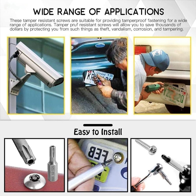 FarDeer Socket Button Machine Screws M6/M8/M10 Machine Screws Torx Machine
