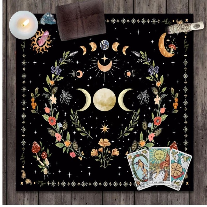 Mantel para Lectura de Tarot de 50x50 cm con diseño