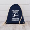 Shirtracer - Gym Bag Backpack - Born for Gymnastics Silhouette,