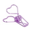 100 Pcs Binder Clips Hollow Heart Shape Strong Clamping Force