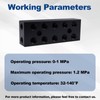 Dual-Row Air Manifold,Air Compressor Manifold, Air Inline Manifold Block Splitter,