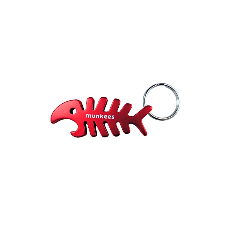 munkees 2 x Key Chain Fish Pendant Figurine Bottle Opener,