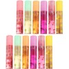 Brillo Labial Transparente Incoloro 12 Piezas Sabor Fruta – Wakauto