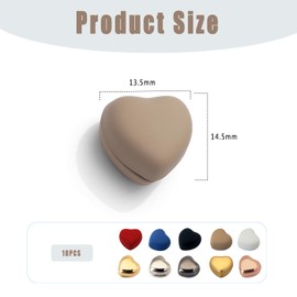 10 Pcs Colorful Hijab Magnet, Seamless Hijab Pins, Strong Magnets Suitable for Hijabs for Women Scarves Clothes (Heart Shape)