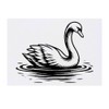 'Graceful Swan' Temporary Tattoo - Water Resistant, Skin-Safe, Non-Toxic Transfer