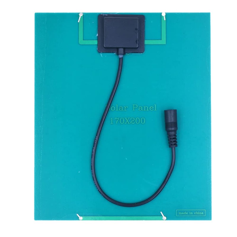 ZONADAH 6W 12V Mini Solar Panel Kit, 5521 DC Port,