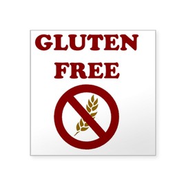 CafePress Gluten Free Square Sticker 3 X 3 Square Bumper Sticker Car Decal