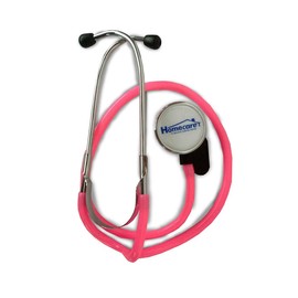 Homecare Estetoscopio Dúplex Rosa de Acero Inoxidable con repuestos incluidos