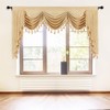 ELKCA Thick Chenille Window Curtains Valance for Living Room Luxury