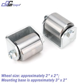 2 Steel Micro Rollers, 2 Inches Roller Heavy Duty Steel Wheel Fit for RV Trailers