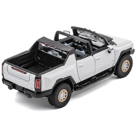 2022 for GMC Hummer EV Pickup Truck DCD White 1/64 Diecast Model Car by GCD Classical Style Toy in Die-Cast Metal