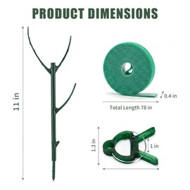 Yeomant 6 Pack Stackable Monstera Plant Support Stakes, Plant Stakes for Indoor Plants & Outdoor Use, Pothos Plant Climber Support for Monstera, Philodendron, Climbing and Potted Plants