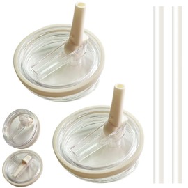 SELIDODO 2PCS 40 oz Tumbler Flip Straw Lid Replacement fit for Quencher and Traveler,Spill Proof Splash Resistant Tumbler Lids,Reusable Tumbler Cover for flip straw lid