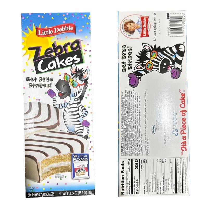 Little Debbie Mega Sized Cakes | Zebra Black & White
