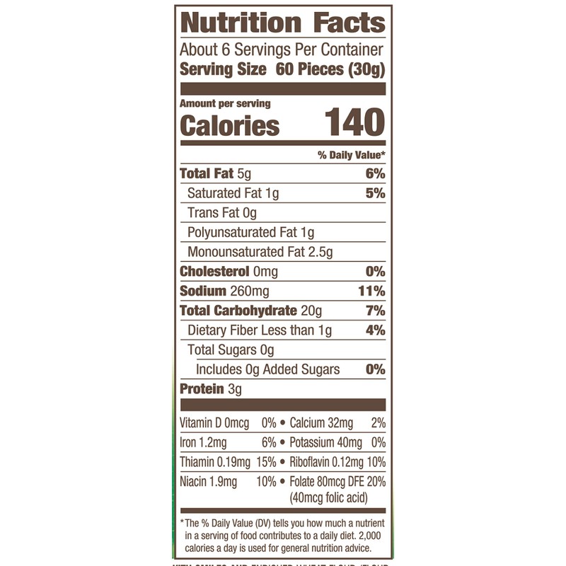 Pepperidge Farm Goldfish Parmesan Crackers, 6.6 oz. Bag (Pack of