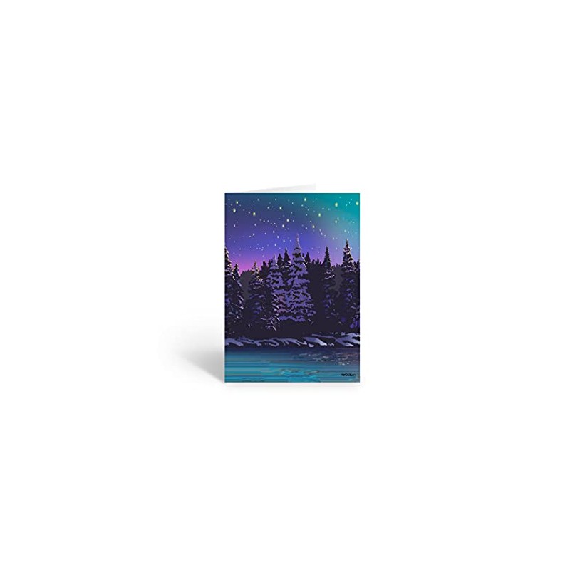 Stonehouse Collection Forest and Night Sky Note Card - 10