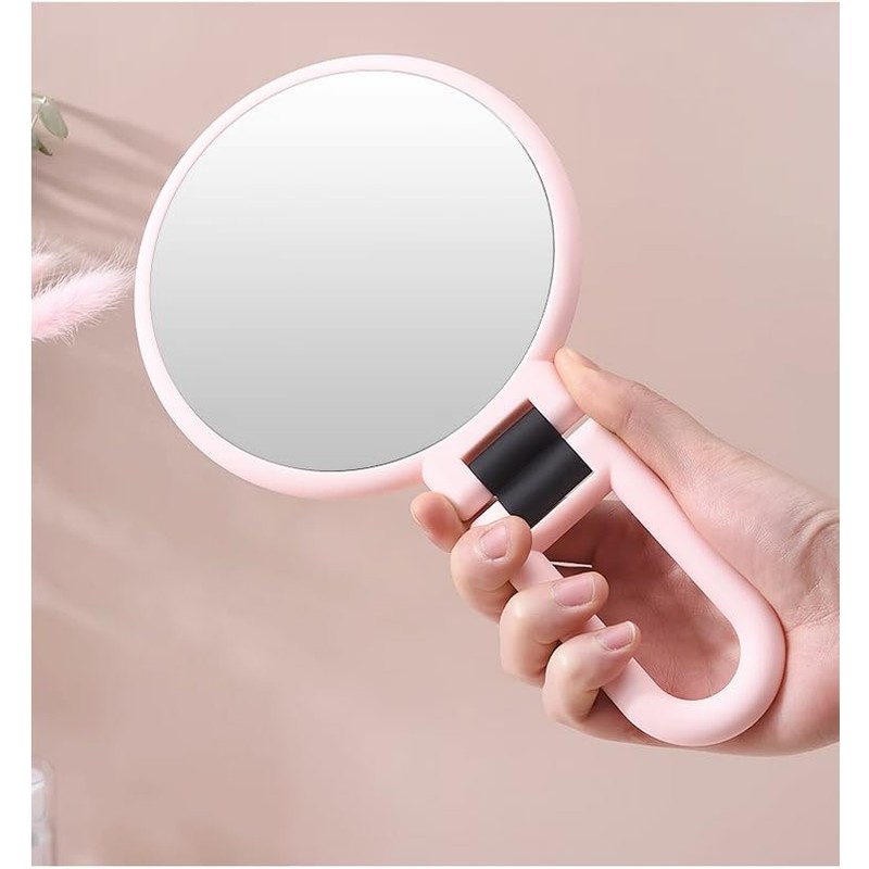 Stianiiie 1X 5X Handheld Mirror with Handle for Travel， Magnifying