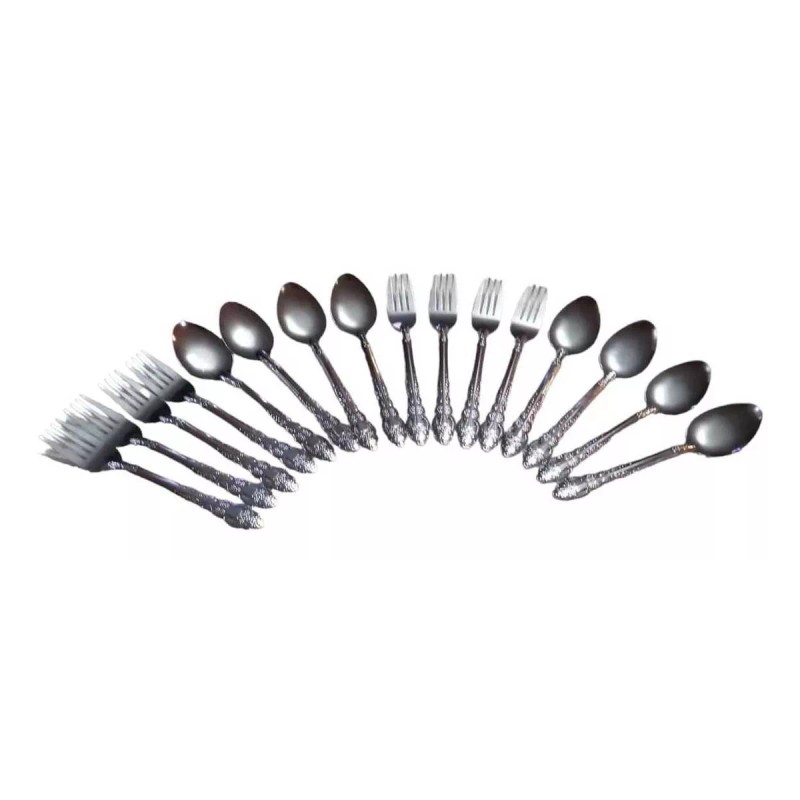 Konnig Juego De Cucharas Soperas Y Tenedores, 36pzs De Acero