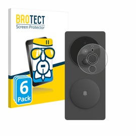 BROTECT Protective Glass for Aqara SVD-KIT1 (Smart Video Doorbell G4) (Pack of 6) Protective Film Tempered Glass [Extremely Scratch-Resistant 9H, Anti-Fingerprint, Ultra Transparent]