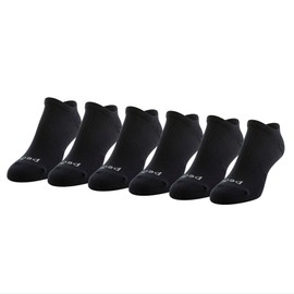 Peds Women's Moisture Wicking Low Cut Socks with X-Wrap Arch Support - Multiple Pairs, Black - Pack of 6