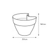 elho Vibia Campana Downpipe Planter 40 - Flower Pot for