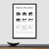 SIGNLEADER Framed Canvas Print Wall Art Pablo Picasso Evolution of