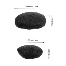 Outanaya 2 pcs Women Bun Hair Decorative Fake Hair Bun Extension for Updos for Daily Wear Weddings Parties More