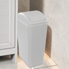 Obstnny 14 L / 3.5 Gallon Slim Plastic Trash Can