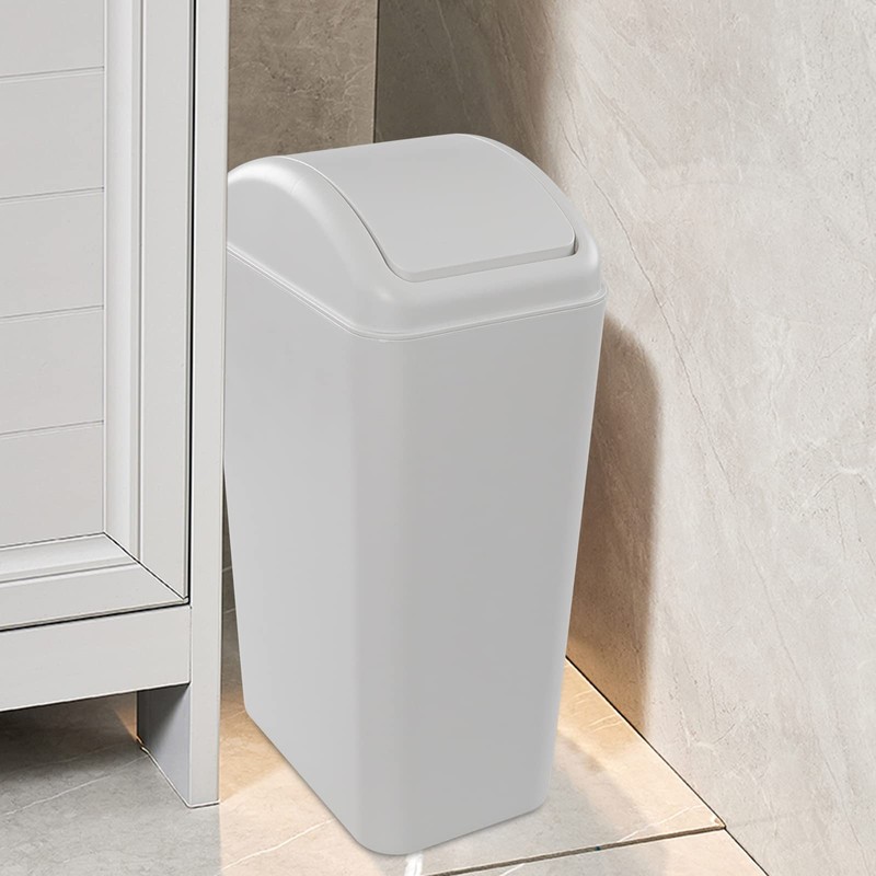 Obstnny 14 L / 3.5 Gallon Slim Plastic Trash Can