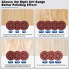 100Pcs 125mm Sanding Discs 600 Grit 8-Holes Hook and Loop