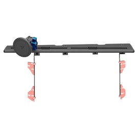 Tackform TRAXX Slim Track Dash Mount - Magnetic Phone Holder - Compatible with MagSafe | Compatible with 2016-2023 Toyota Tacoma | CNC Billet Aluminum | Full Width Bracket + Bezel Stiffeners | Blue