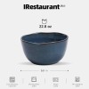 Organic Blue Irregular Stoneware Ceramic Cereal Bowls Dip Bowls Ice