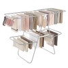 SONGMICS Clothes Drying Rack, Foldable 2-Level Laundry Drying Rack, Free-Standing