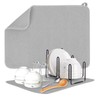 2PCS Microfibre Dish Drying Mats, 2 Pack Absorbent Dish Drainer