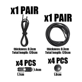 CVDYWDJIE 2 Paar Elastische Schnürsenkel, Keine Notwendigkeit, Schnürsenkel Zu Binden, Elastische Elastische Schnürsenkel, Anti-Fall-Schnürsenkel, Geeignet Für Sportschuhe Und Freizeitschuhe