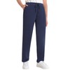 Weintee - Pantalones deportivos pequeños para mujer con bolsillos, marino,
