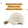 KBETHOS KBE-Vintage STN Vintage Washed Cotton Baseball Cap, Stone